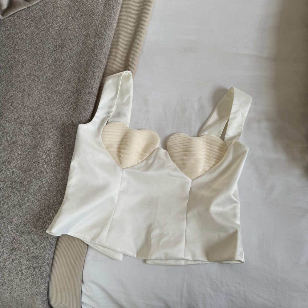 Onarin Ms. Heart Bustier Silk Top